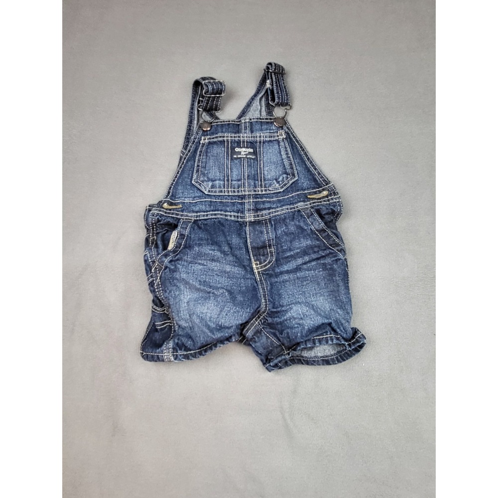 OshKosh B'gosh Baby‎ Boy Denim Overalls 18M Classic Blue Bibs Farmer Lightweight